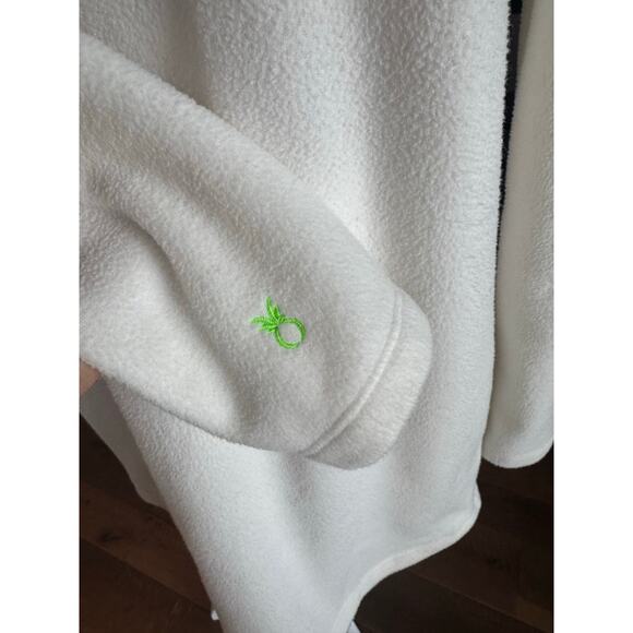 Dudley Stephens Cream Fleece Turtle Neck Long Sleeve Pull Over Pockets medium M - Picture 5 of 9